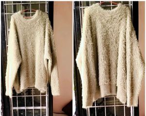 Very Beautiful Woolen Furry Korean Beggy Top