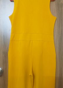 Mustard Yellow Sleeveless Jumpsuit