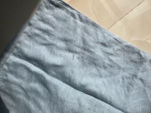 Light Blue Tie-Front Top