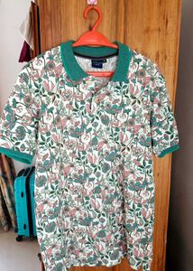 Floral Print Polo Shirt