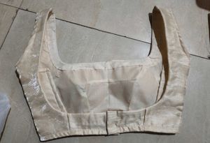 banglore satin backless sleevless blouse
