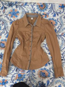 Classic Brown Button-Up Shirt