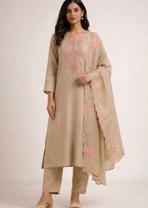 Embroidered Kurta Set with Dupatta