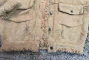 Fuzzy Fringed utility Jacket