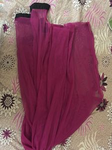 Beautiful magenta Embroidered anarkali kurta set
