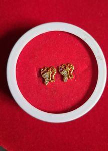 Butterfly design Stud Earrings gold