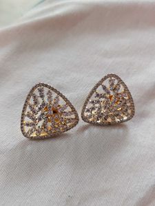 Elegant Triangle Stud Earrings