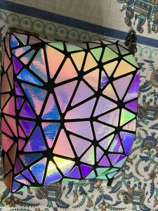 Geometric Prism Clutch Bag