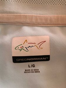 Greg Norman Men's Light Blue Polo Shirt