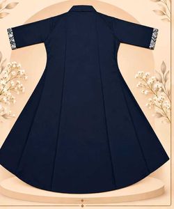 Elegant Navy Blue Worked Kurti