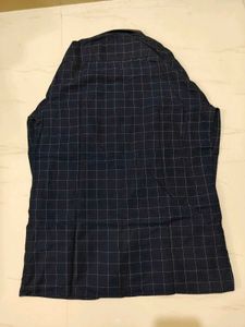 Men's Blue Checked Full Sleeve Shirt