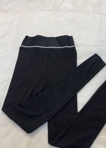 Black Leggings with M Logo