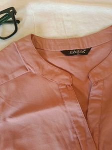 sale 💰 HARPA Dusty Rose Mandarin Collar Top