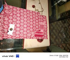 Pink Patterned Kaftan Dress