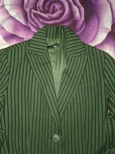 RARE VINTAGE LONGLINE STRIPPED BLAZER