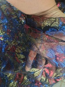 Exquisite Embroidered Blouse with Matching Fabric