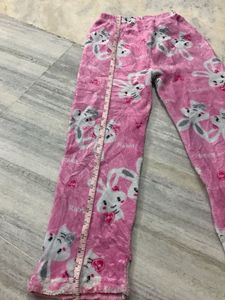 Cozy Pink Rabbit Pajama Pants