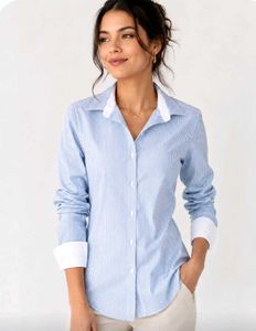 Classic Striped Button-Up Shirt