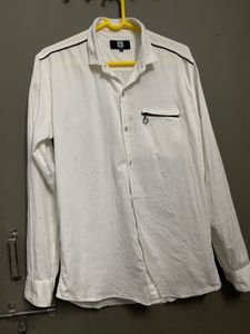Unisex Stylish Pure Cotton White Shirt