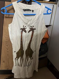 Cute Giraffe Print mini dress