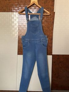 girls denim full dungarees