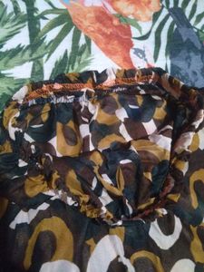 Patterned Midi Skirt
