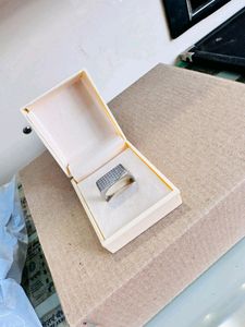 Zirconia Diamond Stones Ring Pure Silver