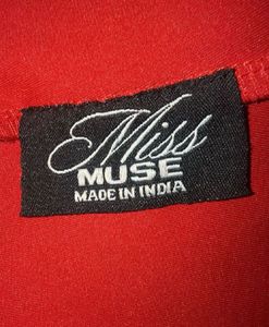 Red Lace Detail Mini Dress