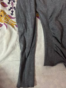 Soft Grey V-Neck Sweater