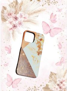 glitter and marble design iPhone 13 Pro Max Case