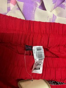 Red gharara pant women