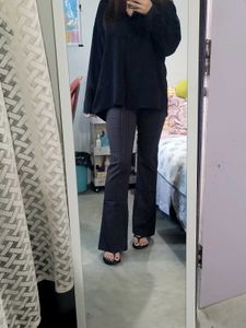 H&M Classic Pinstripe Flare Pants