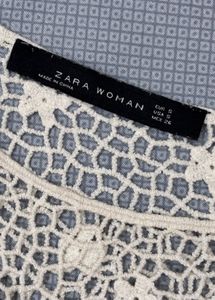 ZARA Crochet Lace Top