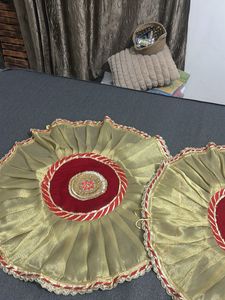 Combo of 2- Embroidered Decorative Pooja Covers