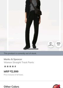 M&amp;S black joggers (Straight)
