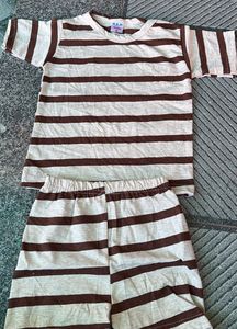 Comfortable Striped Pajama Set