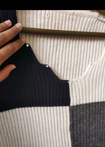 Color Block Knit Sweater