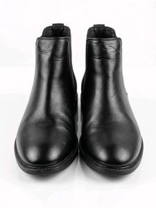 Black synthetic leather Ankle Boots