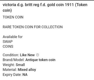 victoria d.g. britt reg f.d. gold coin 1911