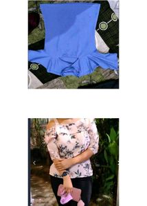 Stylish Women's Cold Shoulder Floral Top bust 32