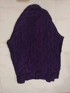 Men's Purple Paisley Long Sleeve Shirt
