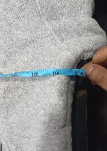 Gray Fleece Zip-Up Hoodie