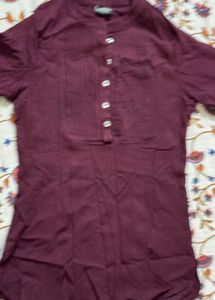 Maroon Cotton top