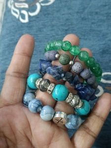 Boho Beaded Bracelets combo offer set 5 peck