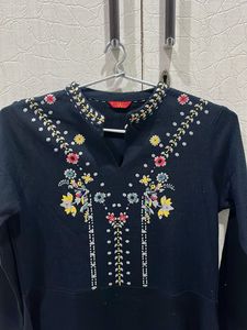brand -“W” Elegant Embroidered Woolen Kurta