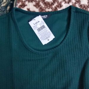 M size Elegant Dark Green Sheath Dress