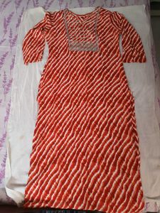 Rayon Leheriya Kurti with Sequins work