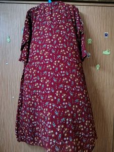 New 48 size Chic Floral Print Maxi Dress