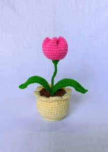 Crochet Tulip in Pot