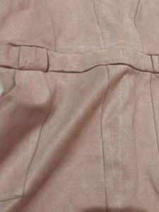Chic Pink Suede Dress